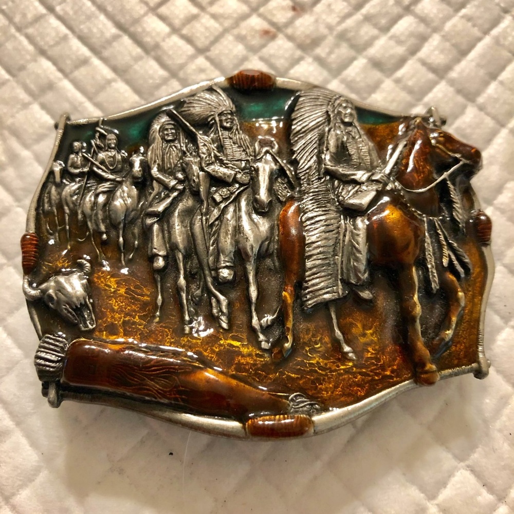 Awesome Native American art buckle